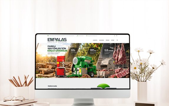 Palas Makinalar – web tasarım projesi